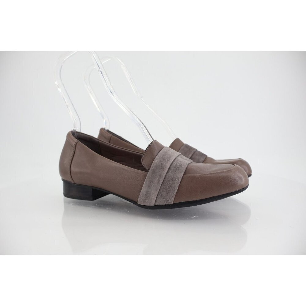 Clarks Women Juliet Rose Loafers Size 8.5 Slip On Shoe Block Heel Brown Leather
